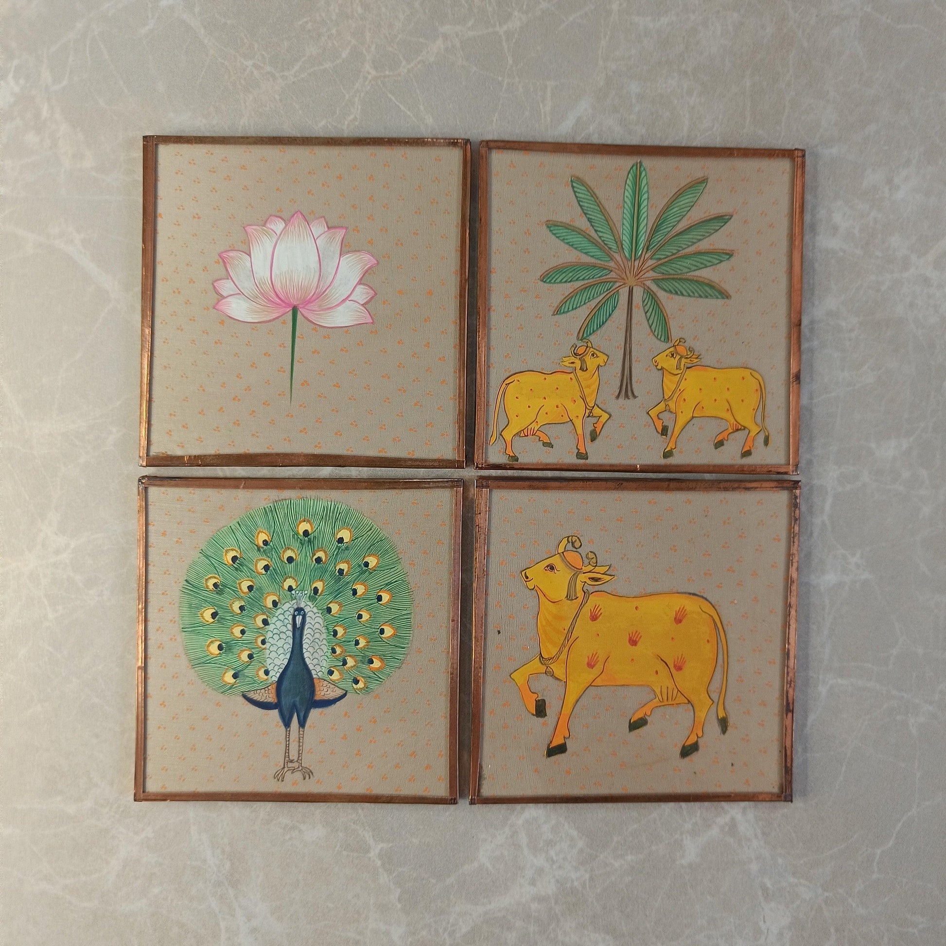 Pichwai Coasters - Artisanal India