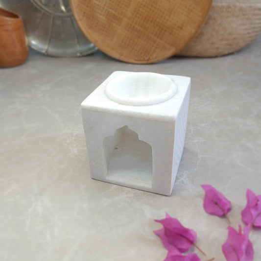 Marble Jharokha Fumer - Artisanal India