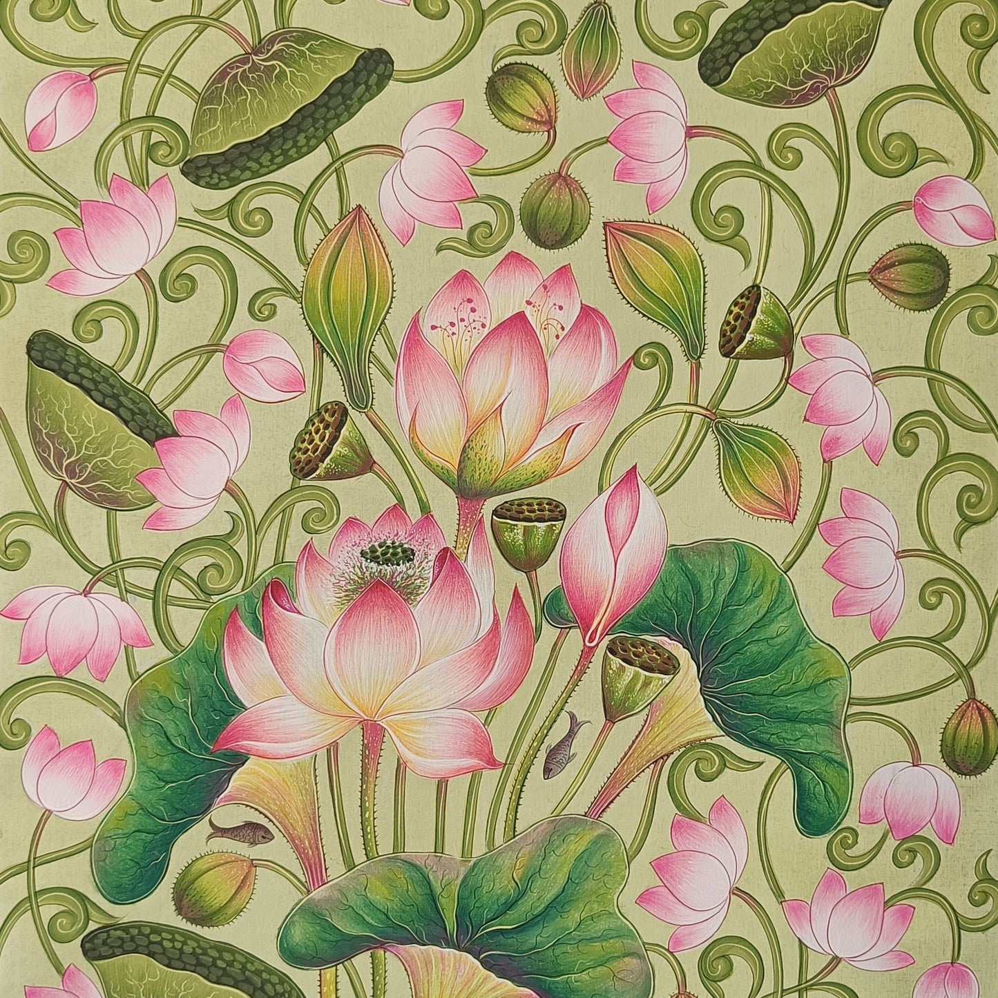 Kamal Talai Pichwai - II