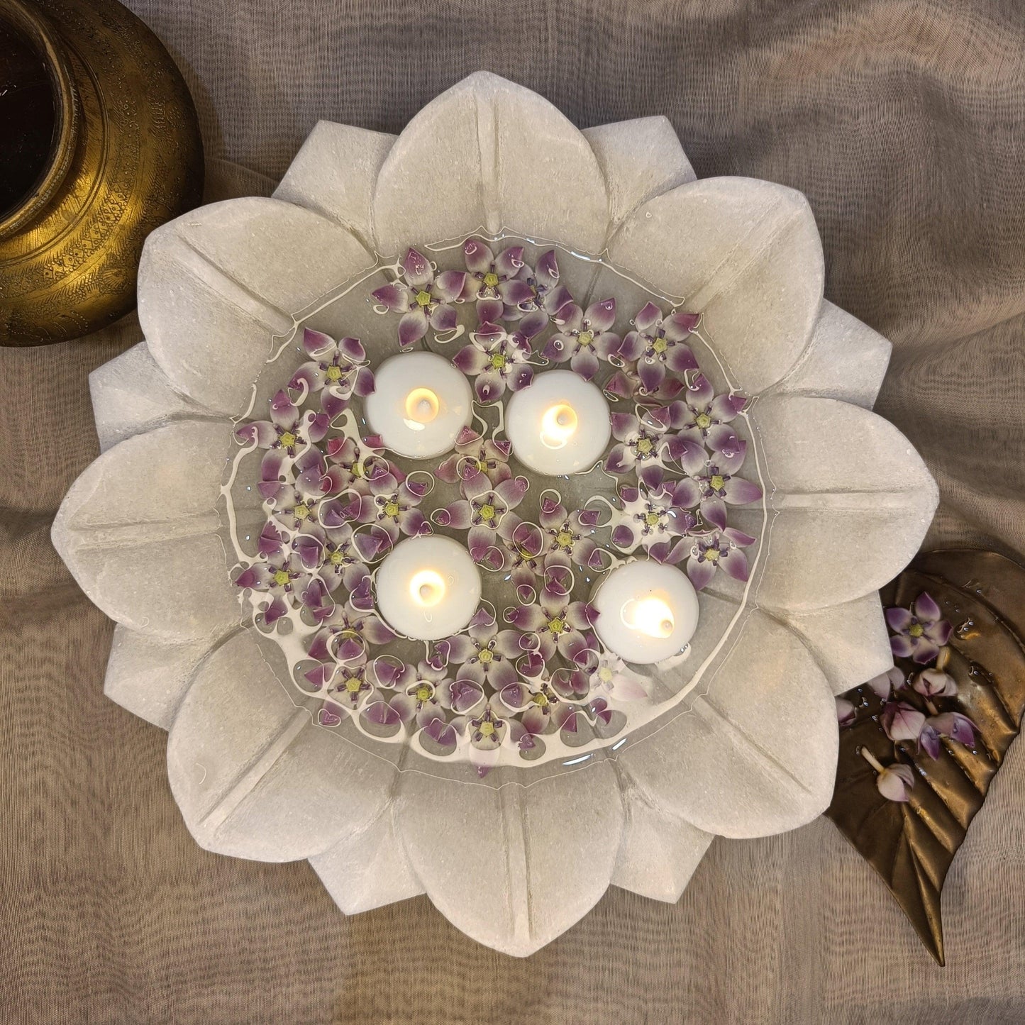 Lotus Urli 9 inch - Artisanal India