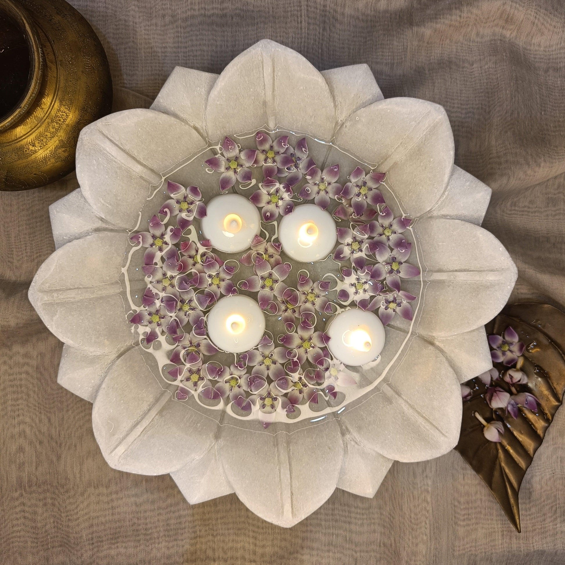 Lotus Urli 9 inch - Artisanal India