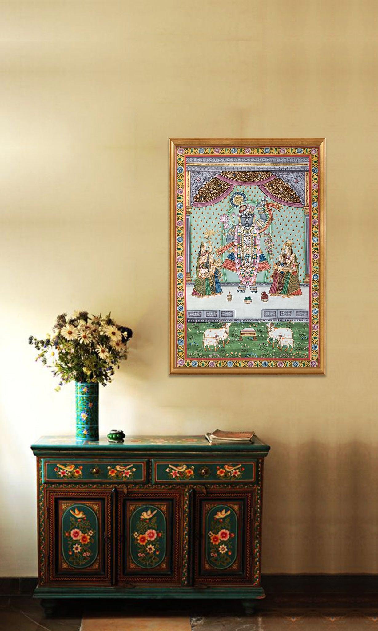 Shrinathji Shringar Pichwai - Artisanal India