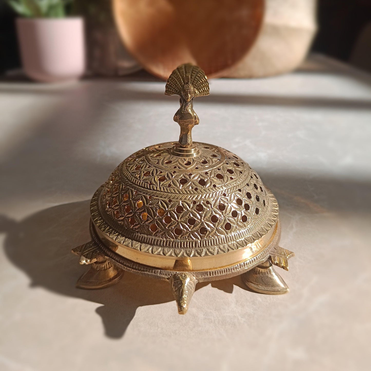 Tortoise Brass Dhuni - Artisanal India