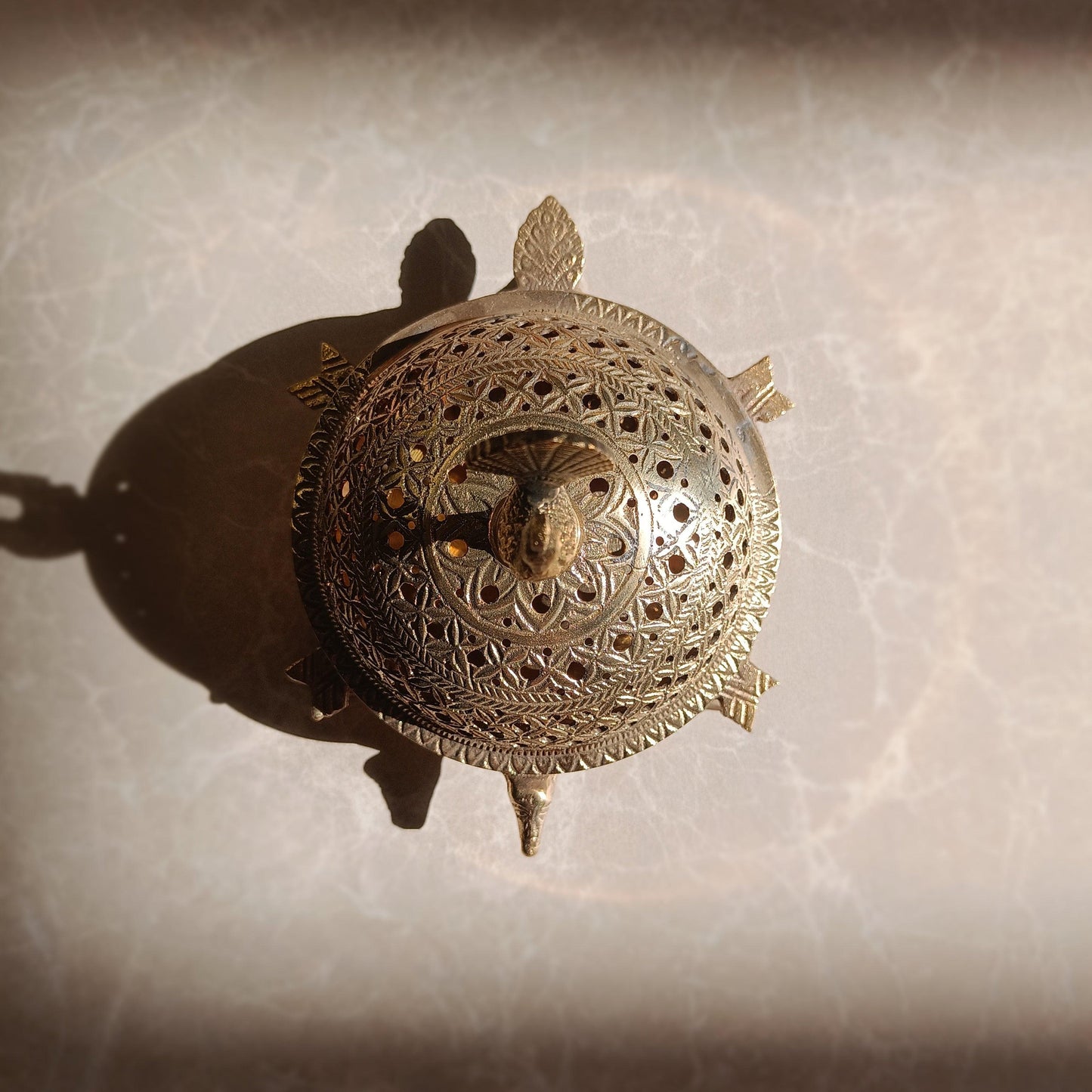 Tortoise Brass Dhuni - Artisanal India
