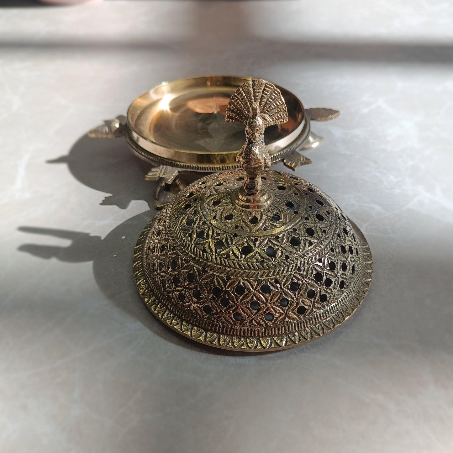 Tortoise Brass Dhuni - Artisanal India